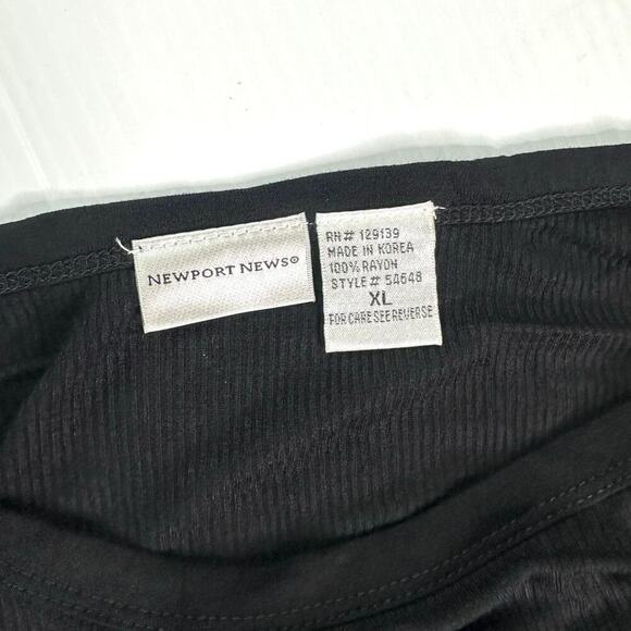 Newport News Women’s Black Long Tank Dress ON-HD Size XL - Picture 7 of 12